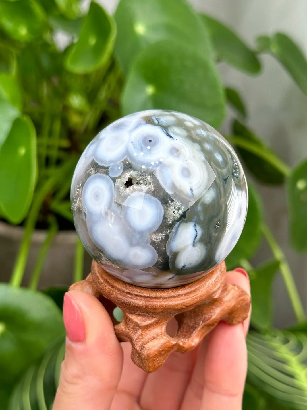 Ocean Jasper Soothing Tide Sphere — Rocks for the Spirit